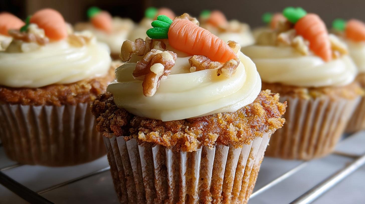 Carrot cake cupcakes