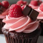 Chocolate raspberry cupcakes
