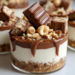 Kinder Bueno cheesecake cups