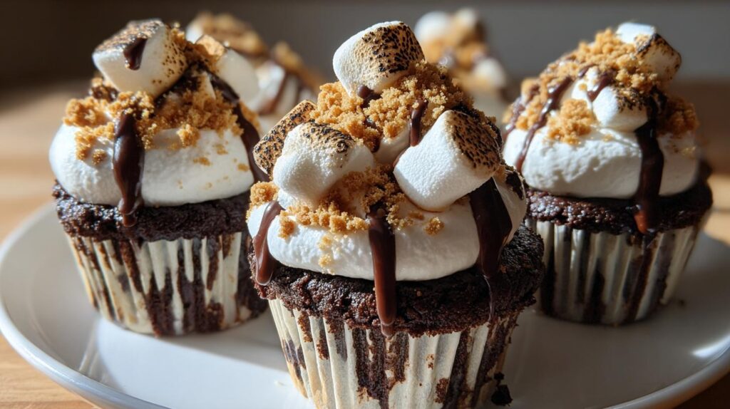 S’mores cupcakes