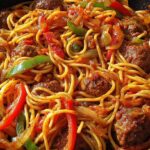 Spaghetti with meatballs