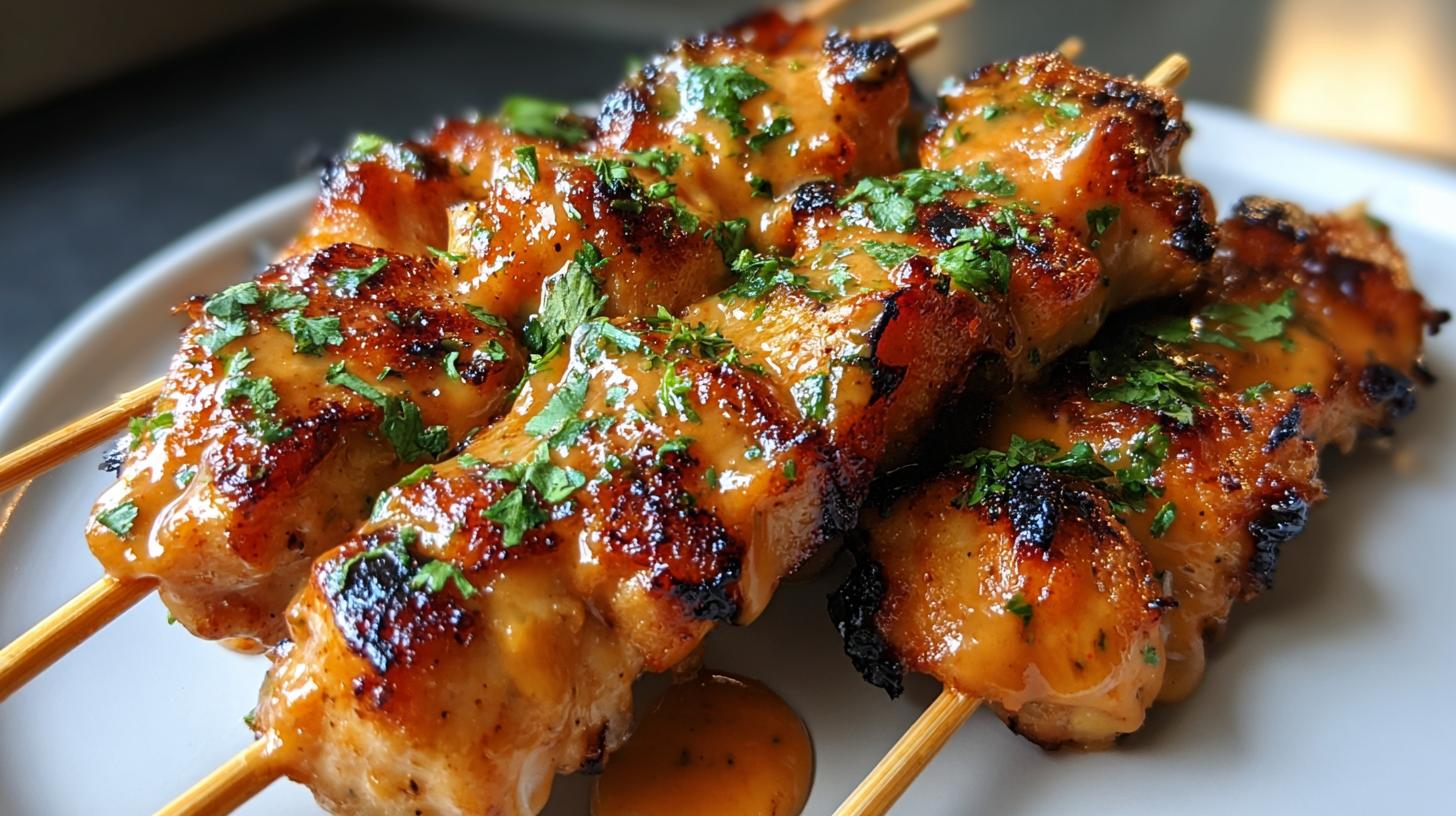 bang bang chicken skewers