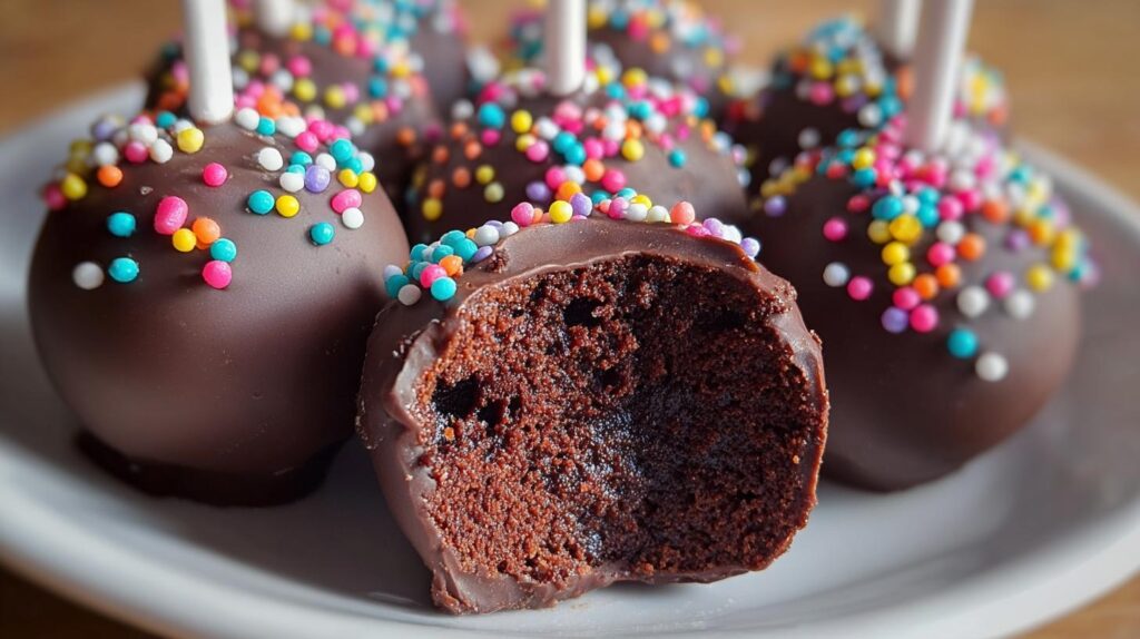 chocolate brownie cake pops