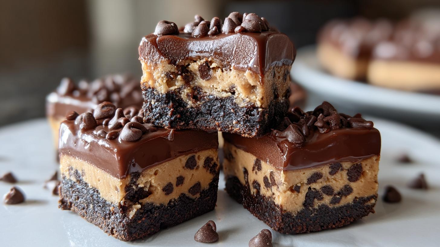 chocolate chip cookie dough brownie bites
