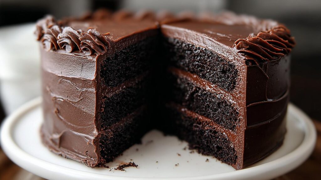 chocolate ganache layer cake