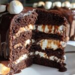 chocolate marshmallow layer cake