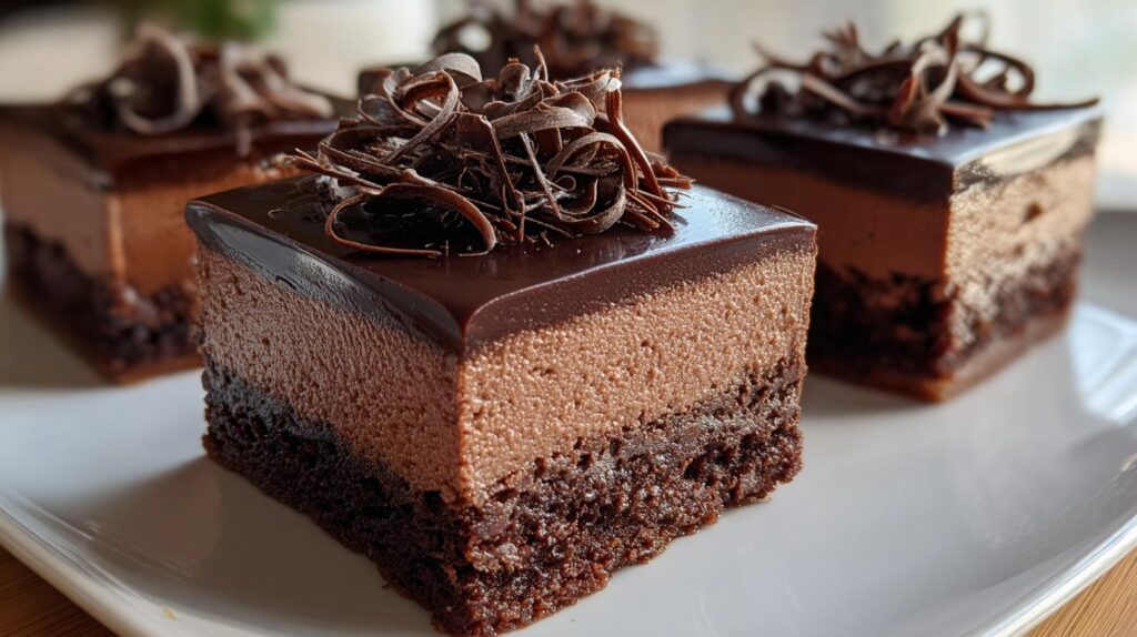 chocolate mousse brownies