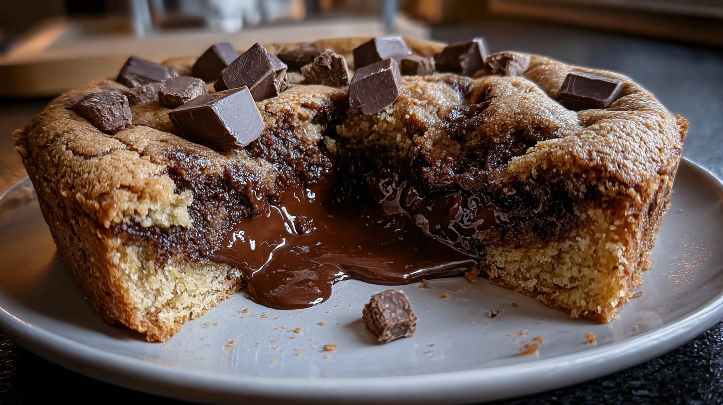 chocolate stuffed cookie cake