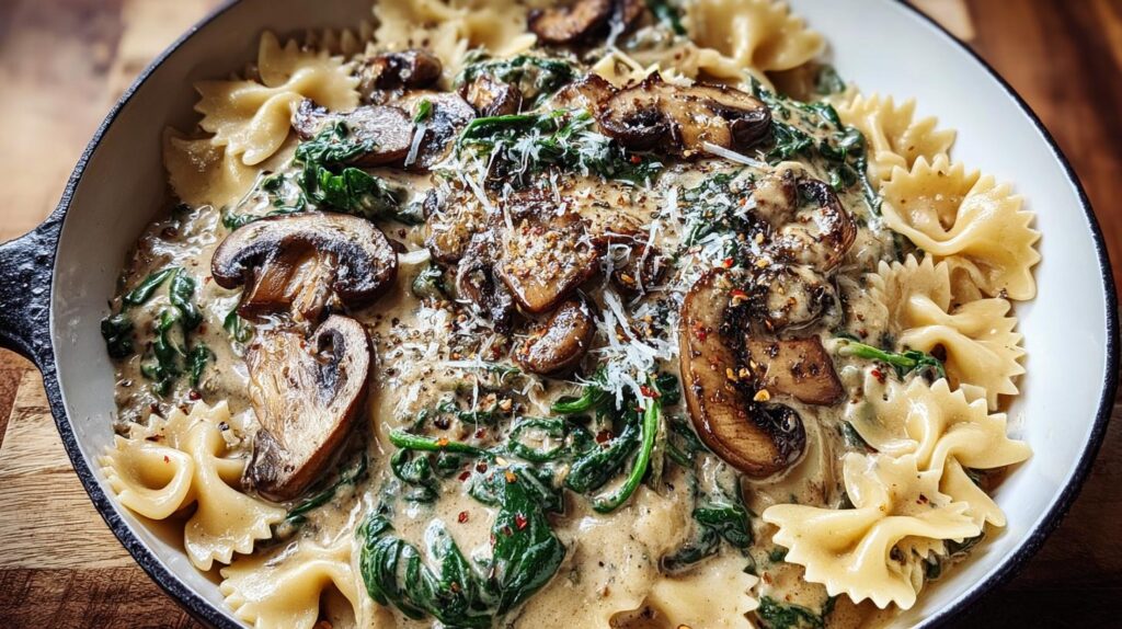 creamy mushroom pasta