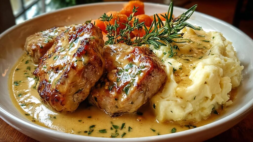 creamy pork chops