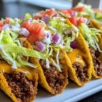 crispy baked beef tacos