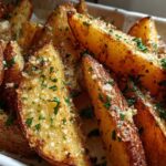 garlic parmesan potato wedges
