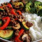 ground beef rice bowl