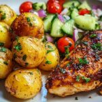 healthy chicken dinner