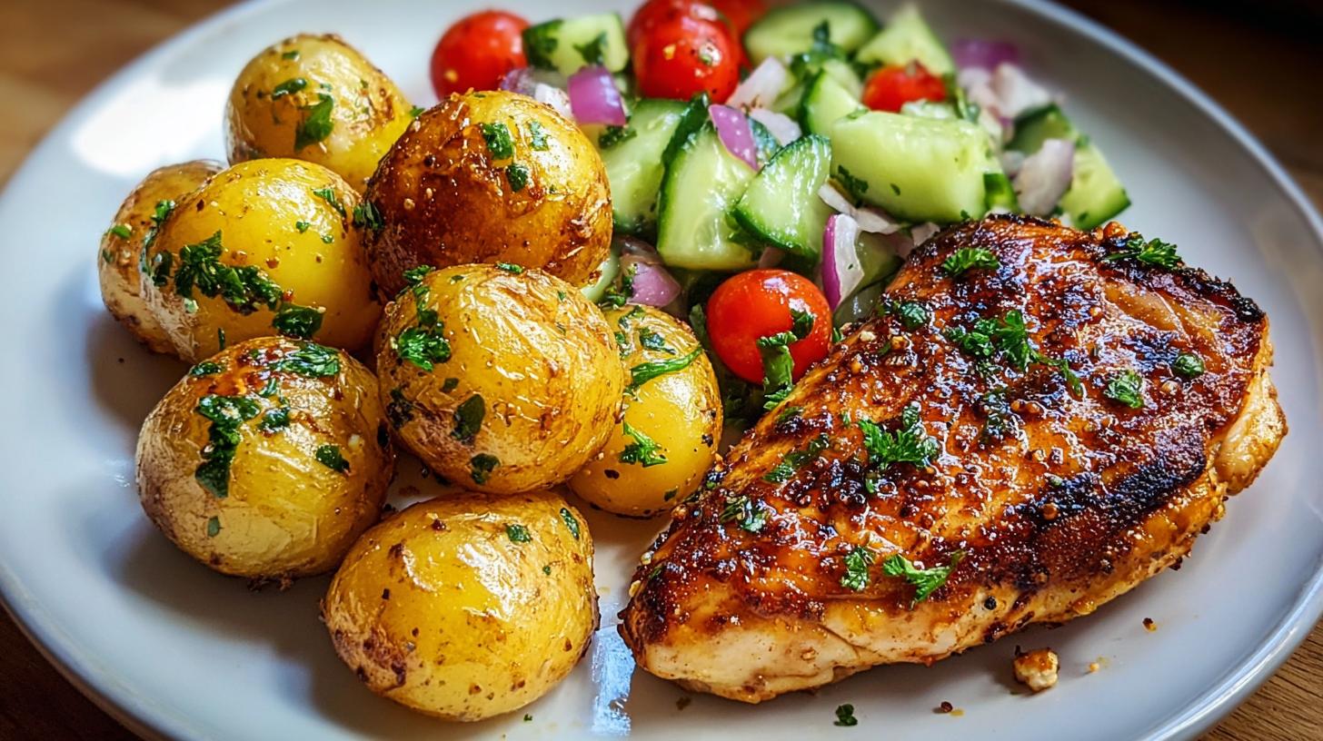 healthy chicken dinner