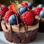 mini chocolate mousse cheesecake cups