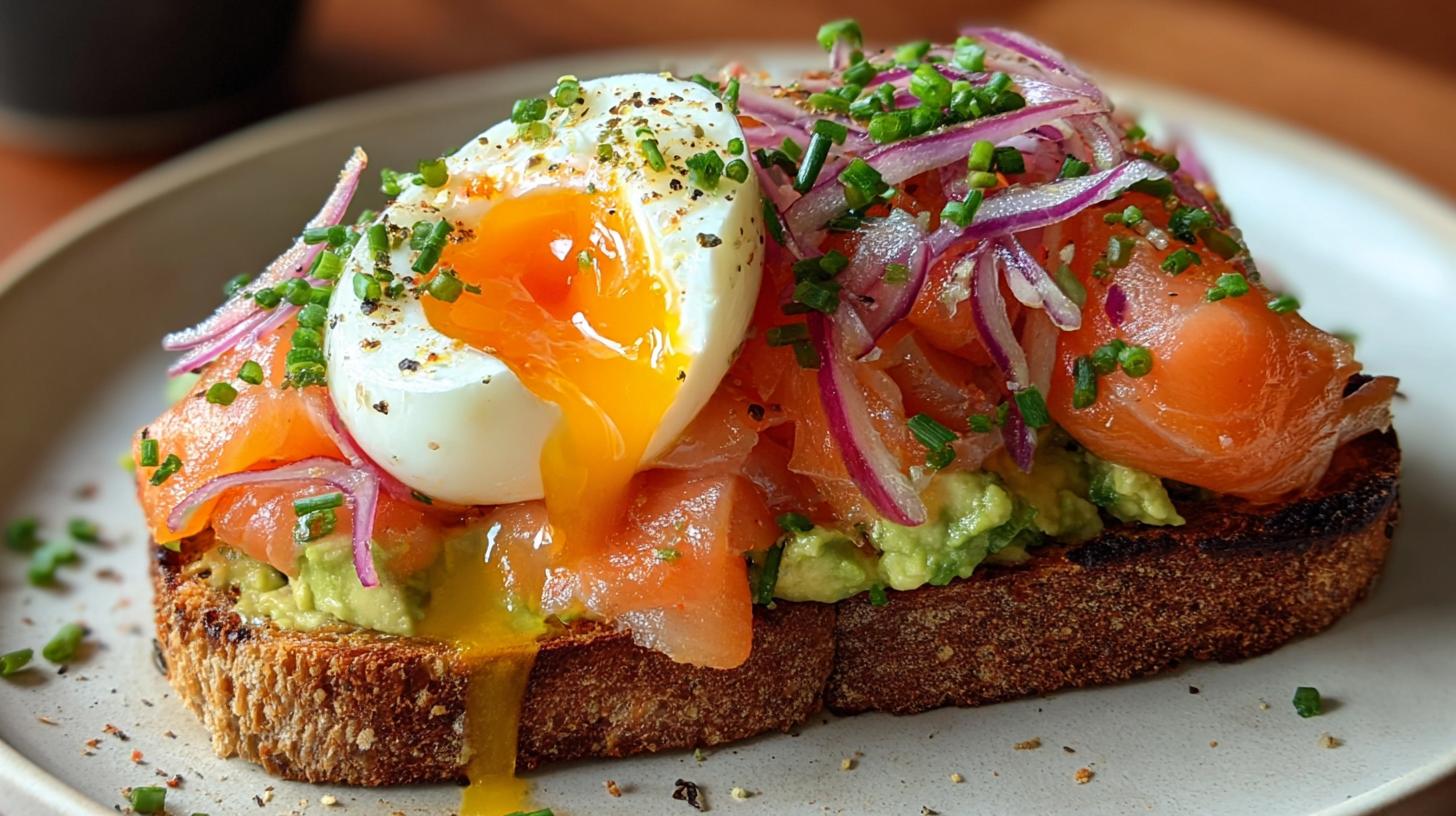 smoked salmon avocado toast