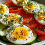 soft boiled egg salad