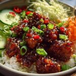 spicy chicken rice bowl