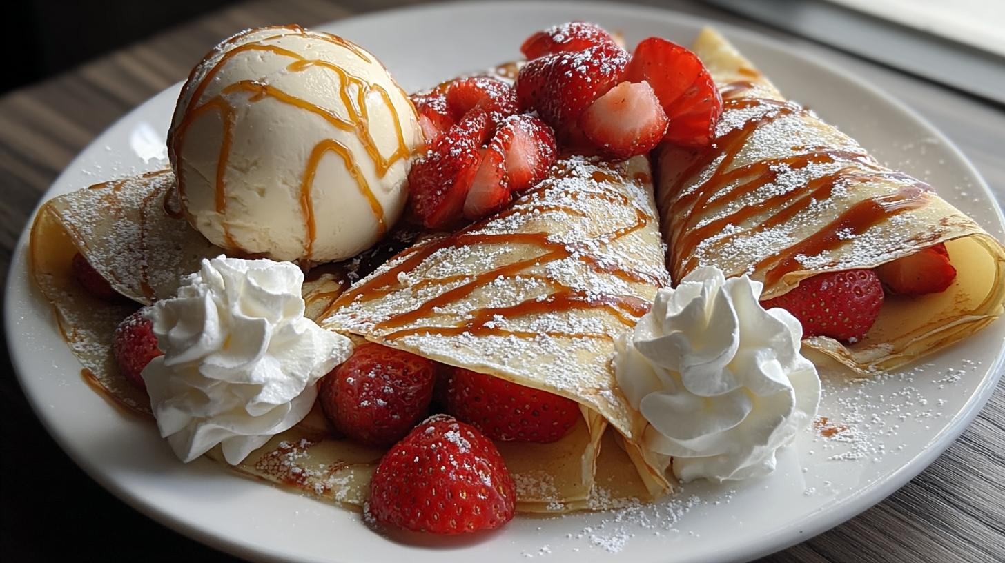 strawberry crepes