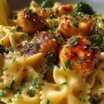 Cowboy chicken broccoli butter lemon bowtie