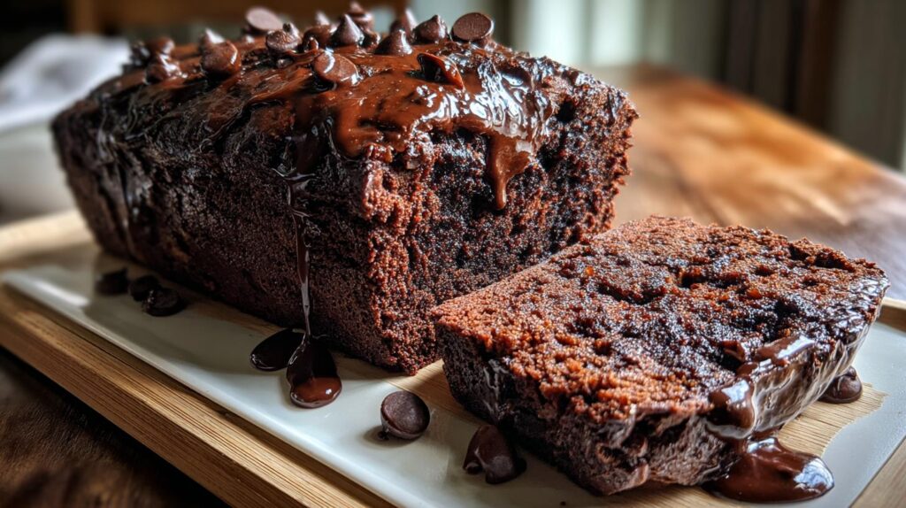 Hot Fudge Brownie Bread