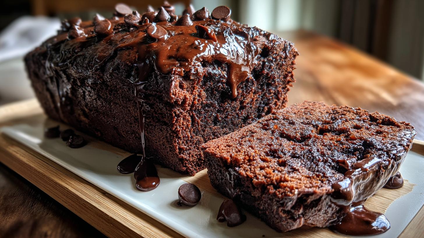 Hot Fudge Brownie Bread