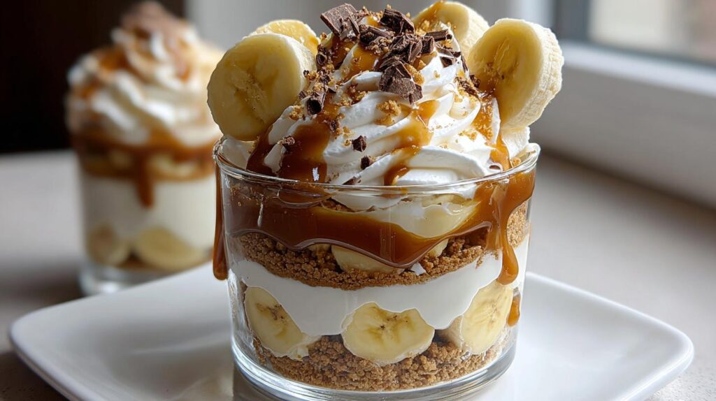 banana caramel parfaits