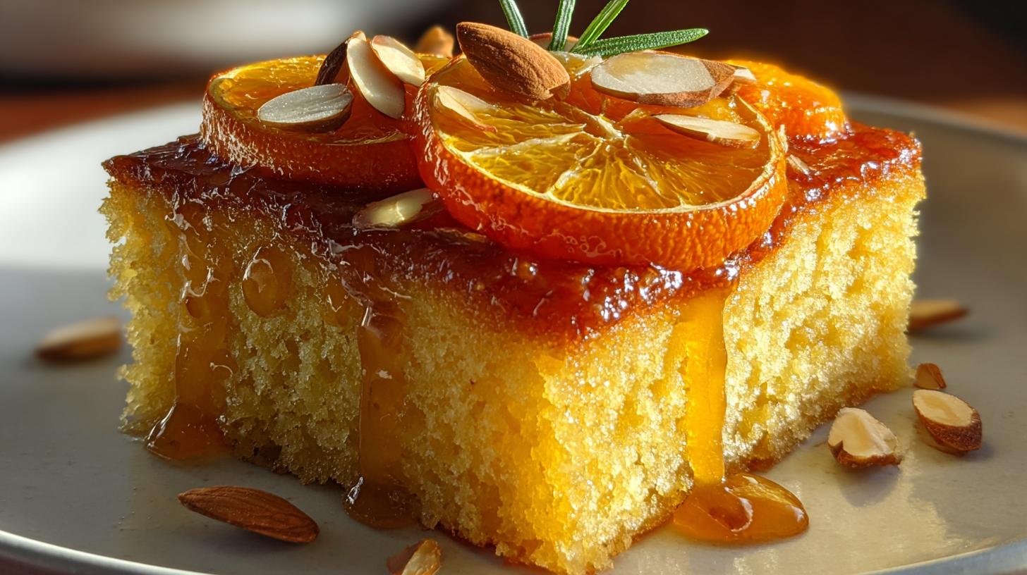 candied orange almond cake