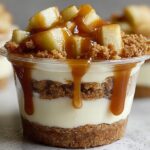 caramel apple cheesecake parfaits