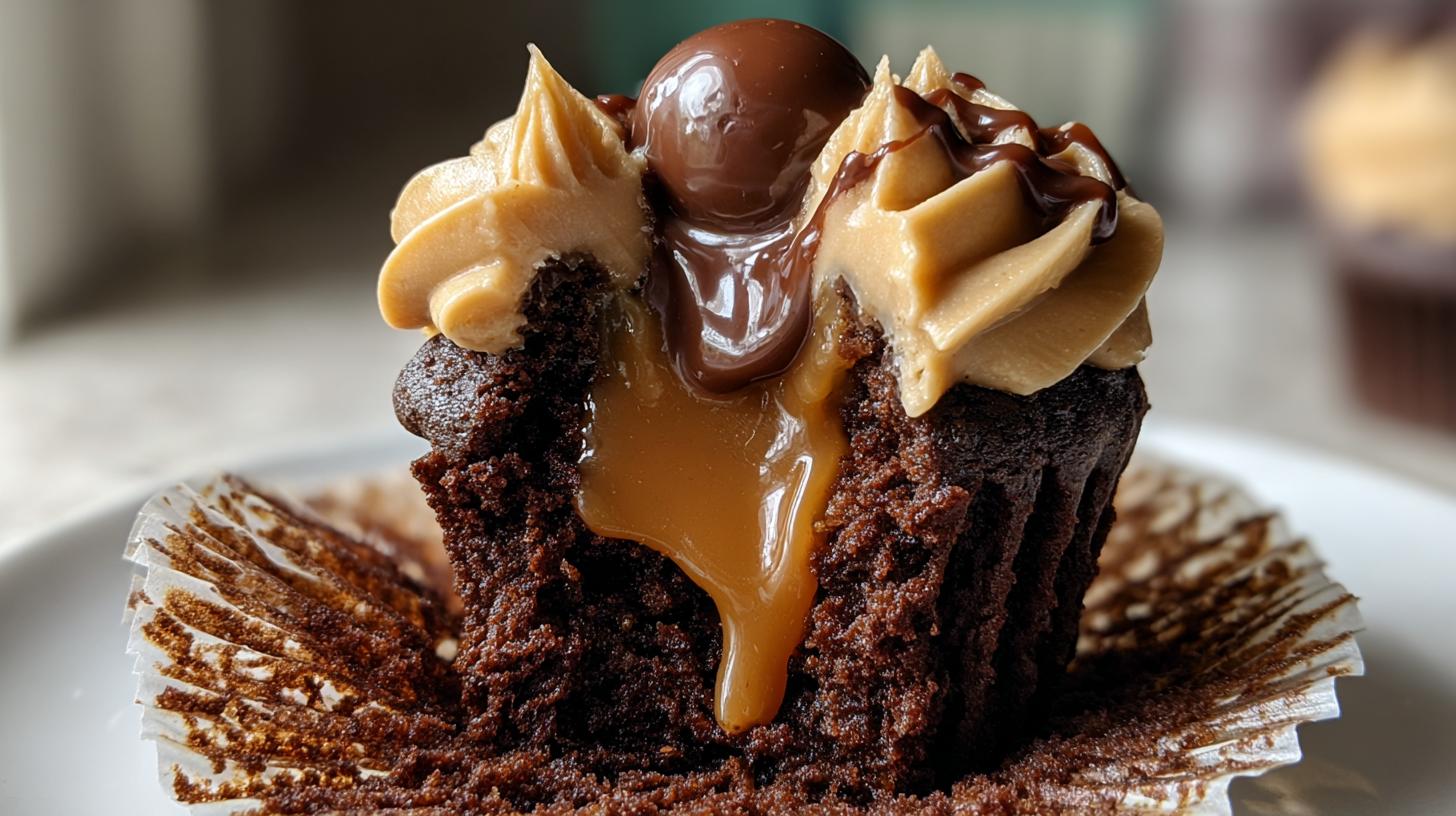 chocolate caramel cupcakes