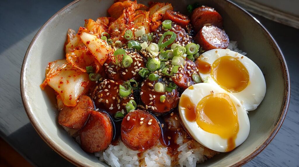 kimchi rice bowl