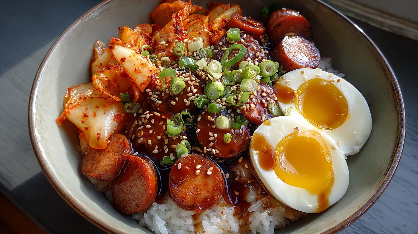 kimchi rice bowl