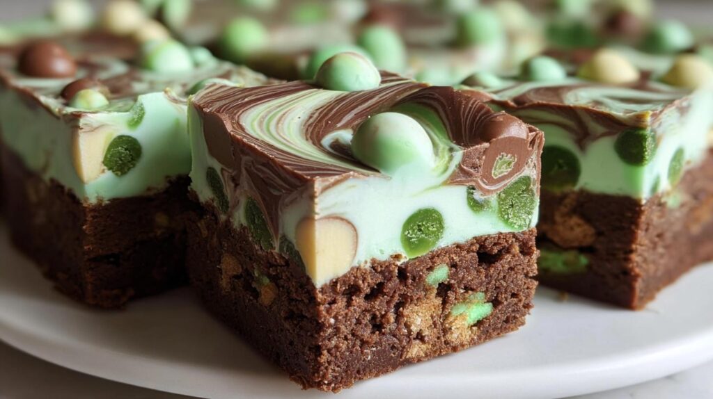 mint aero fudge bars