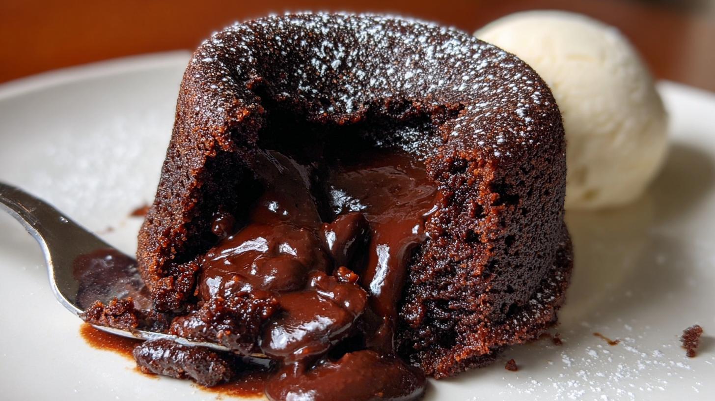 molten chocolate lava cake