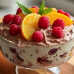 no bake fruit chocolate delight
