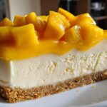 no-bake mango cheesecake