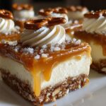 no bake salted caramel pretzel bars