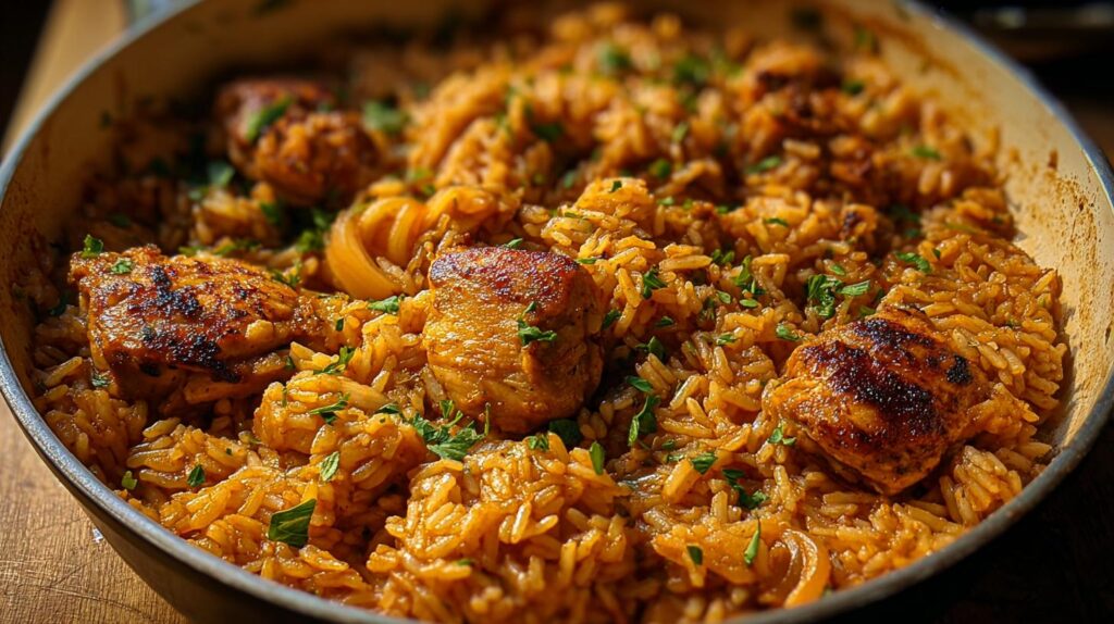 one pan chicken and rice