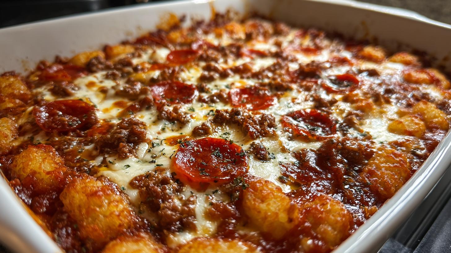 pizza tot casserole