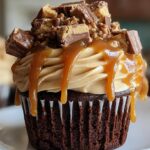 snickers cupcakes