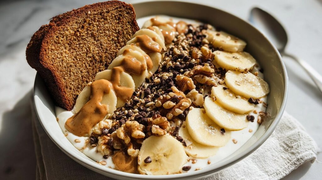 Banana Bread Yogurt Bowl