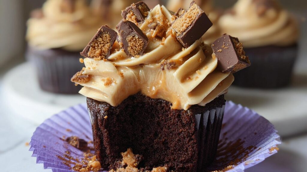Butterfinger cupcakes
