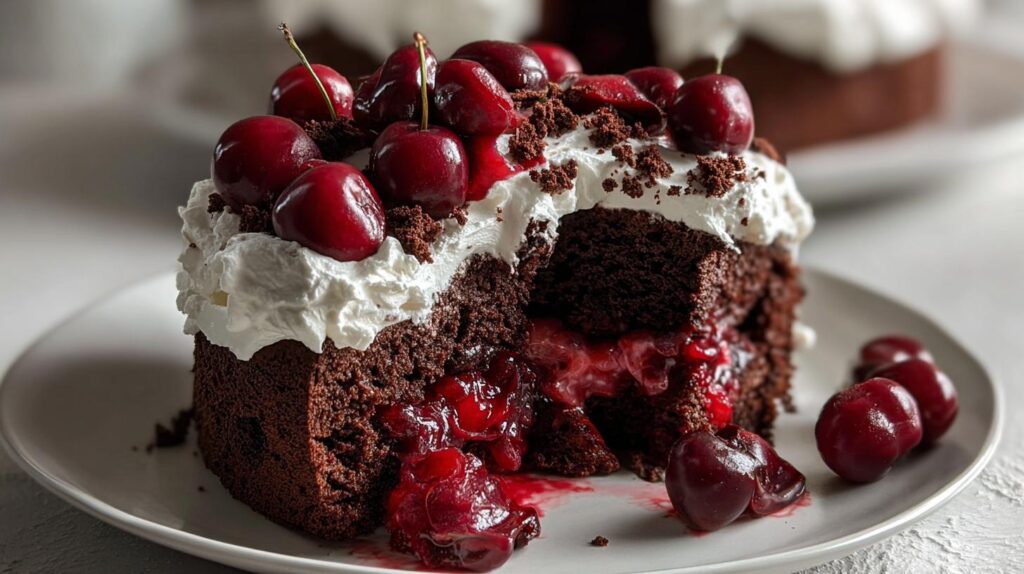 Chocolate Cherry Cream Cake