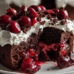 Chocolate Cherry Cream Cake