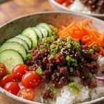Korean Ground Beef Rice Bowl