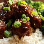 Mongolian beef meatballs