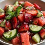 Strawberry Watermelon Cucumber Salad