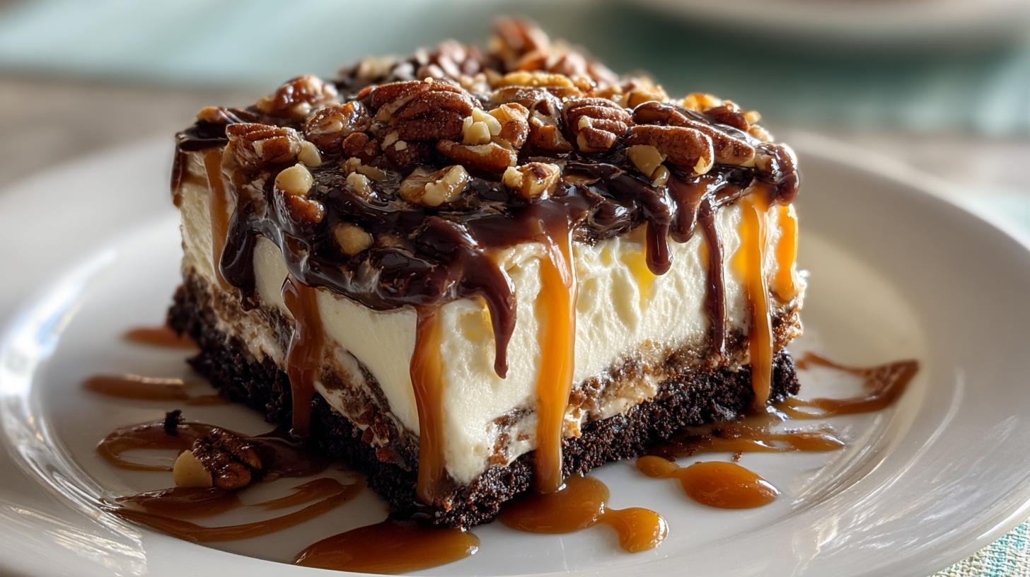 Turtle Lasagna Dessert