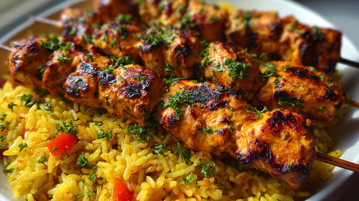 grilled chicken skewers